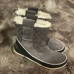 Sorel Tivoli Suede Faux Fur Pull on Boot